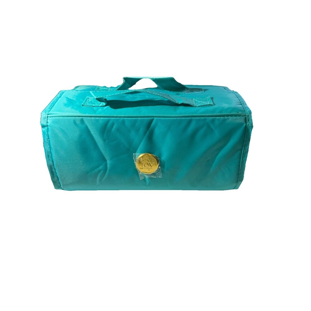 Joy Mangano JM New York Rollup Travel Organizer Bag Green Jewelry Makeup New